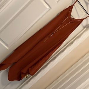 Ladies summer dress. Xl. Rust color.
